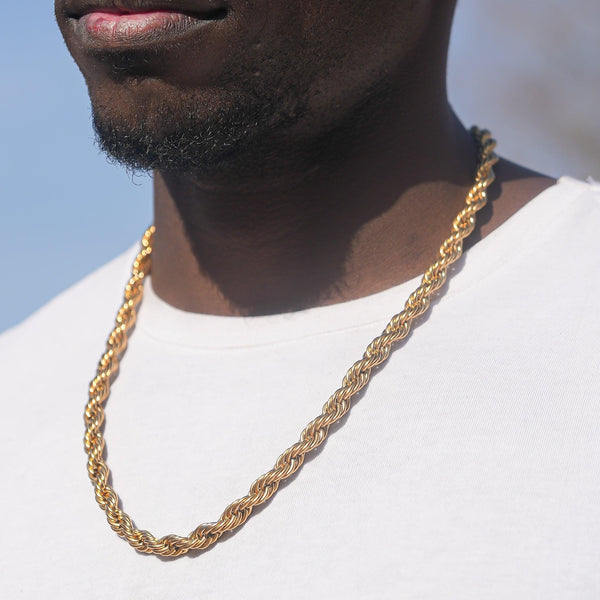 10MM Rope Chain - Gold
