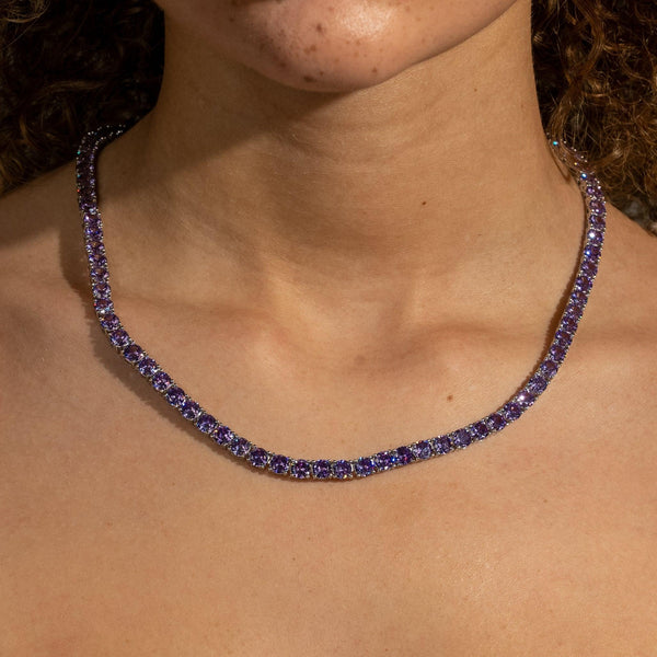 5mm Tennis Chain - Purple Amethyst