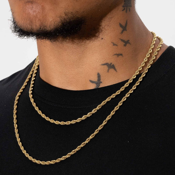 4mm Rope Chain - Gold