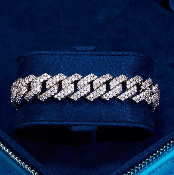 14mm Monaco Bracelet - White Gold