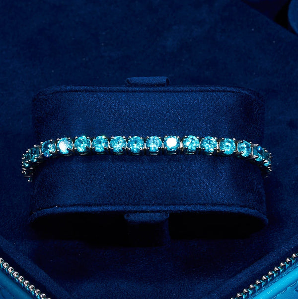 5mm Tennis Bracelet - Blue Sapphire