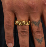 Cuban Link Ring - Gold