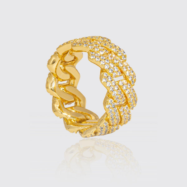 Cuban Diamond Ring - Gold - Adamans