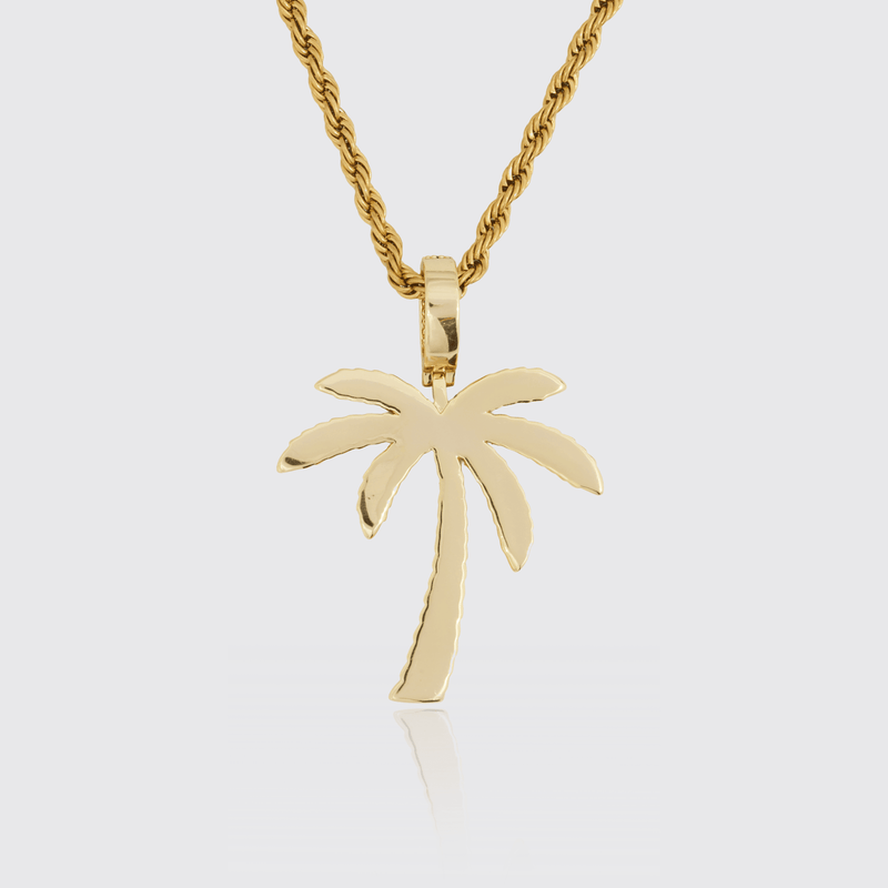 Palm Tree Pendant - Gold - Adamans